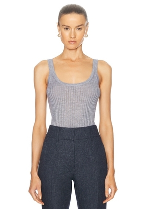 Gabriela Hearst Nevin Tank Top in Heather Grey - Grey. Size L (also in ).