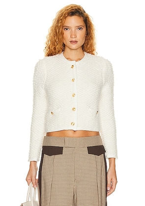 Helsa Laki Cardigan in Ivory - Ivory. Size L (also in M).