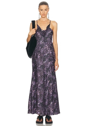Isabel Marant Manelia Dress in Dark Plum - Purple. Size 34 (also in 36).