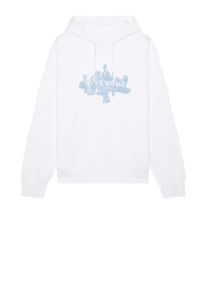 Givenchy Boxy Fit Hoodie in White - White. Size XXL/2X (also in ).
