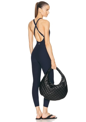 Beyond Yoga Play The Angles Jumpsuit in Nocturnal Navy - Navy. Size L (also in M, S, XS).