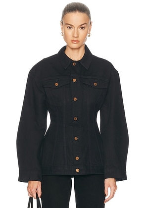 AGOLDE Myra Jacket in Cover - Black. Size L (also in M, S, XS).