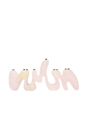 Hannah Polskin Limited Edition Menorah in Pink - Rose. Size all.