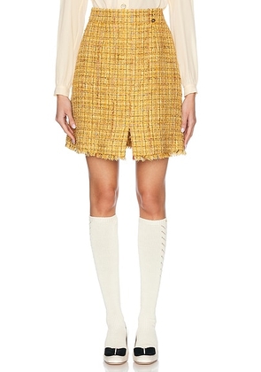 chanel Chanel Tweed Skirt in Yellow - Yellow. Size 38 (also in ).