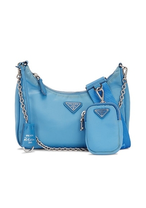 prada Prada Re-Edition 2005 Re-Nylon Shoulder Bag in Blue - Blue. Size all.