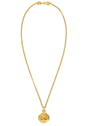 chanel Chanel 1995 Coco Mark Necklace in Gold - Metallic Gold. Size all.