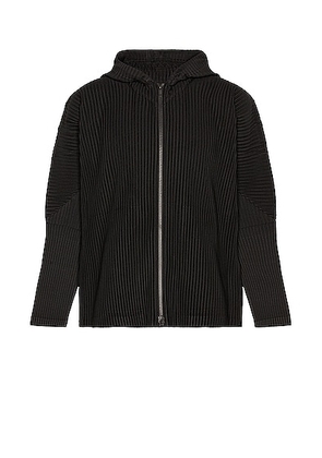 Homme Plisse Issey Miyake Hoodie in Black - Black. Size 2 (also in 3, 4).
