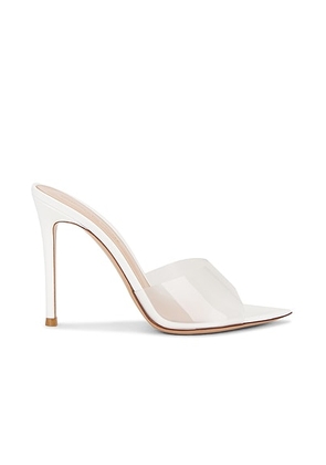 Gianvito Rossi Plexi Mules in Transparent White - White. Size 37 (also in 38, 39, 40).