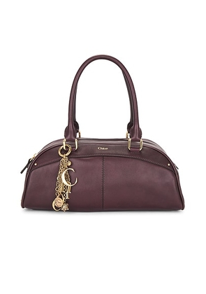 Chloe Bowling Bag in Perfect Plum - Purple. Size all.