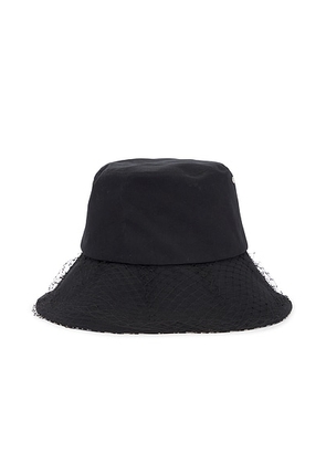 dior Dior Oblique Trotter Tulle Hat in Black - Black. Size 58 (also in ).
