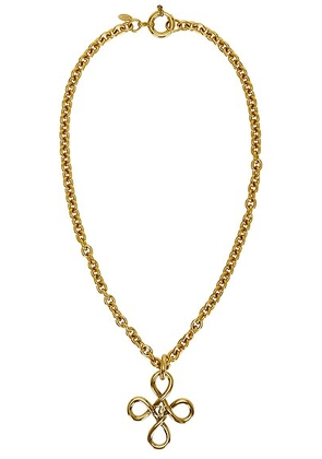 chanel Chanel 1993 Coco Mark Necklace in Gold - Metallic Gold. Size all.