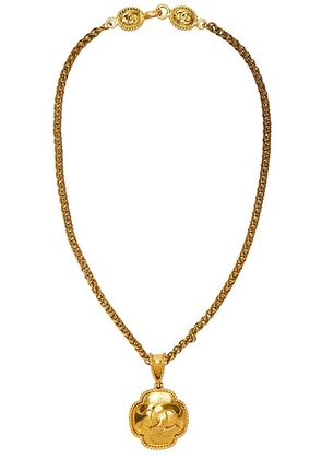 chanel Chanel 1996 Coco Mark Necklace in Gold - Metallic Gold. Size all.