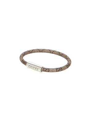 Gucci Trademark Oval Bracelet in Beige - Brown. Size XL (also in ).