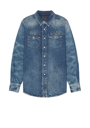 Givenchy American Denim Shirt in Ocean Blue - Denim-Medium. Size M (also in S).