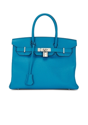 hermes Hermes Epsom Birkin 30 Handbag in Blue Zanzibar - Blue. Size all.