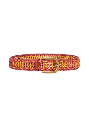 Gabriela Hearst Woven Belt in Red - Red. Size M (also in S, XS).