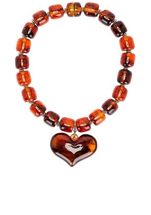 Julietta Amore Necklace in Brown - Brown. Size all.