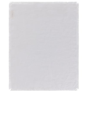 Jenni Kayne Frayed Linen Placemat in Ivory - White. Size all.