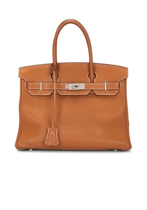 hermes Hermes Togo Birkin 30 Handbag in Gold - Brown. Size all.