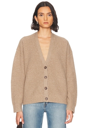 Jenni Kayne Cropped Cashmere Cocoon Cardigan in Undyed Stone - Beige. Size L (also in M, S, XL, XS).