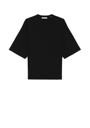 Helmut Lang Pleated Tee in Black - Black. Size S (also in ).