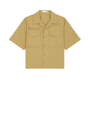 Helmut Lang Boxy Field Shirt in Warm Khaki - Brown. Size M (also in ).