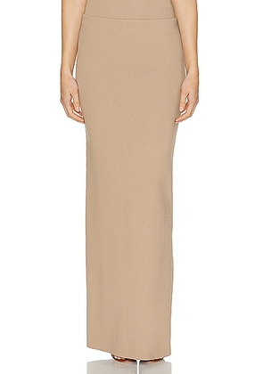 Helsa Carina Knit Skirt in Mushroom - Tan. Size L (also in M).