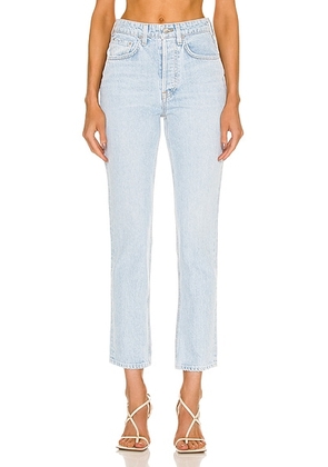 GRLFRND Karolina High Rise Straight in Palomar - Blue. Size 29 (also in 30, 31).