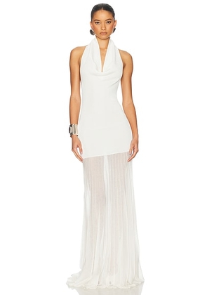 Helsa Jazzlyn Maxi Knit Dress in Ivory - Ivory. Size XL (also in L, M).