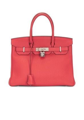 hermes Hermes Togo Birkin 30 Handbag in Rouge Casaque - Red. Size all.