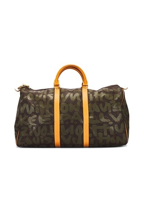 louis vuitton Louis Vuitton X Stephen Sprouse Graffiti Keepall 50 Handbag in Brown - Brown. Size all.
