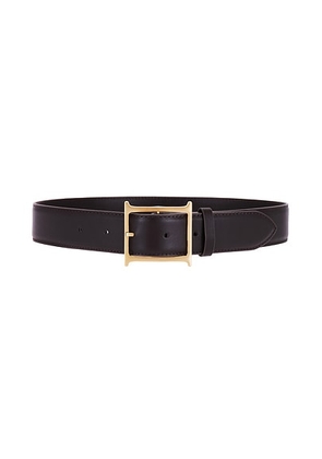Helsa Logo Belt in Dark Brown - Brown. Size L (also in S).