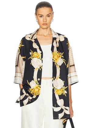 J. Logan Home Vintage Maison Shirt in Multi - Yellow. Size all.