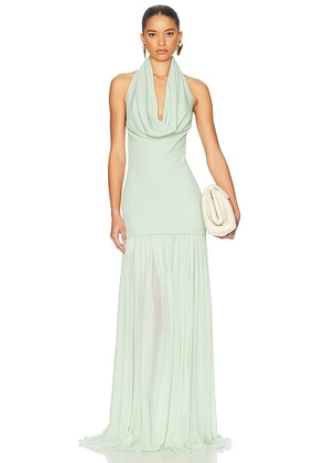 Helsa The Gallery Dress in Mint - Mint. Size XL (also in L, M, S, XS).