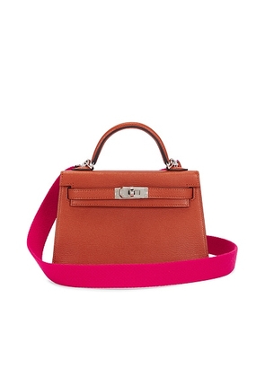 hermes Hermes Chevre Kelly 20 Handbag in Cuivre Rose Mexico - Brick. Size all.