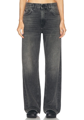 Haikure Bonnie Straight Leg Jeans in Medium Black - Black. Size 29 (also in ).