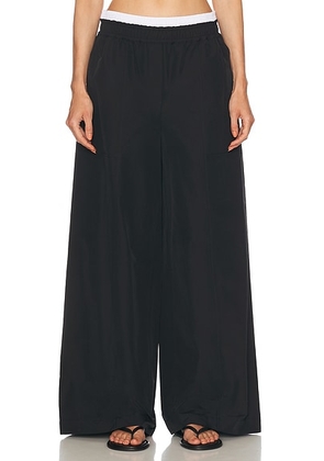 SIMKHAI Olly Double Waistband Pant in Black Multi - Black. Size M (also in S).