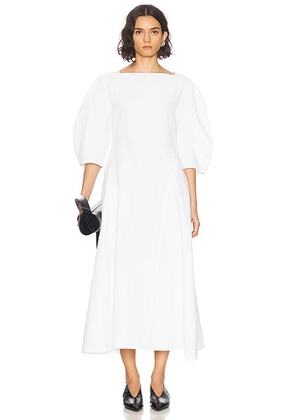 Jil Sander Maxi Dress in Optic White - White. Size 36 (also in 38, 40).