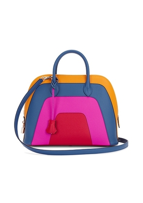 hermes Hermes Epsom Bolide 1923 30 Handbag in Sunset Rainbow - Fuchsia,Orange. Size all.