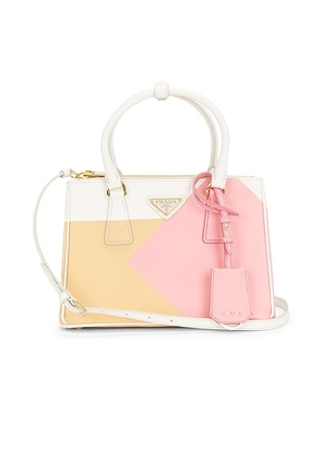 prada Prada Saffiano Galleria Handbag in Multi - White. Size all.