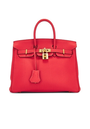 hermes Hermes Togo Birkin 25 Handbag in Rouge Pivoine - Red. Size all.