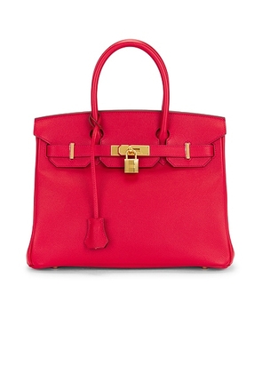 hermes Hermes Epsom Birkin 30 Handbag in Rouge Casaque - Red. Size all.