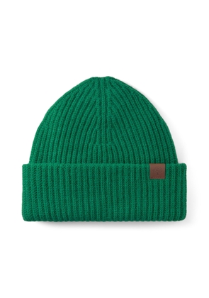 Mulberry Women's Chunky Ribbed Beanie Emerald