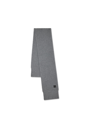 Mulberry Women's Chunky Ribbed Scarf Dark Grey Melange