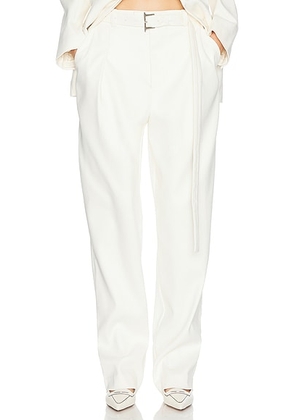 Helsa The Barrel Pant in Cream - White. Size S (also in M, XS).