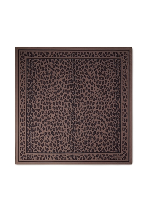 Mulberry Women's Square Scarf - Leopard Ebony