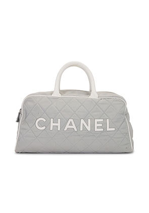 chanel Chanel Logo Sport Bowling Bag in Grey - Grey. Size all.