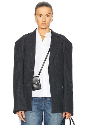 Helmut Lang Oversized Blazer in Charcoal - Charcoal. Size L (also in M).