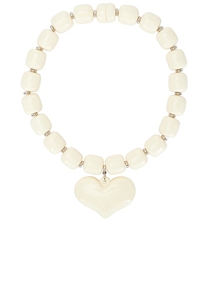 Julietta Amore Necklace in Ivory - Ivory. Size all.