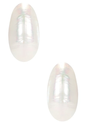 Julietta Ambra Earrings in Pearl - Ivory. Size all.